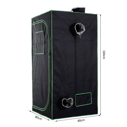 Grow Tent Reflective Mylar Hydroponic with Adjustable Vents and Floor Tray for Indoor Plant Growing