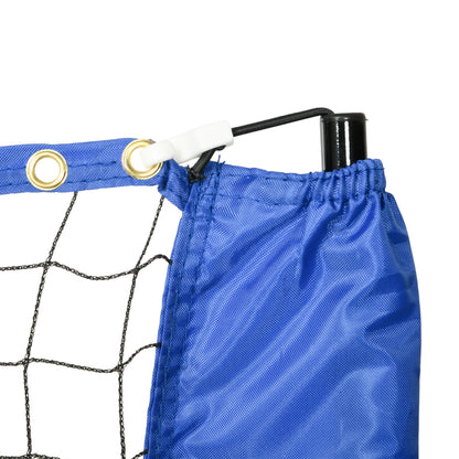 4m Badminton Net, Height Adjustable Outdoor Sports Net, with Carry Bag, for Tennis, Pickleball, Volleyball, Blue
