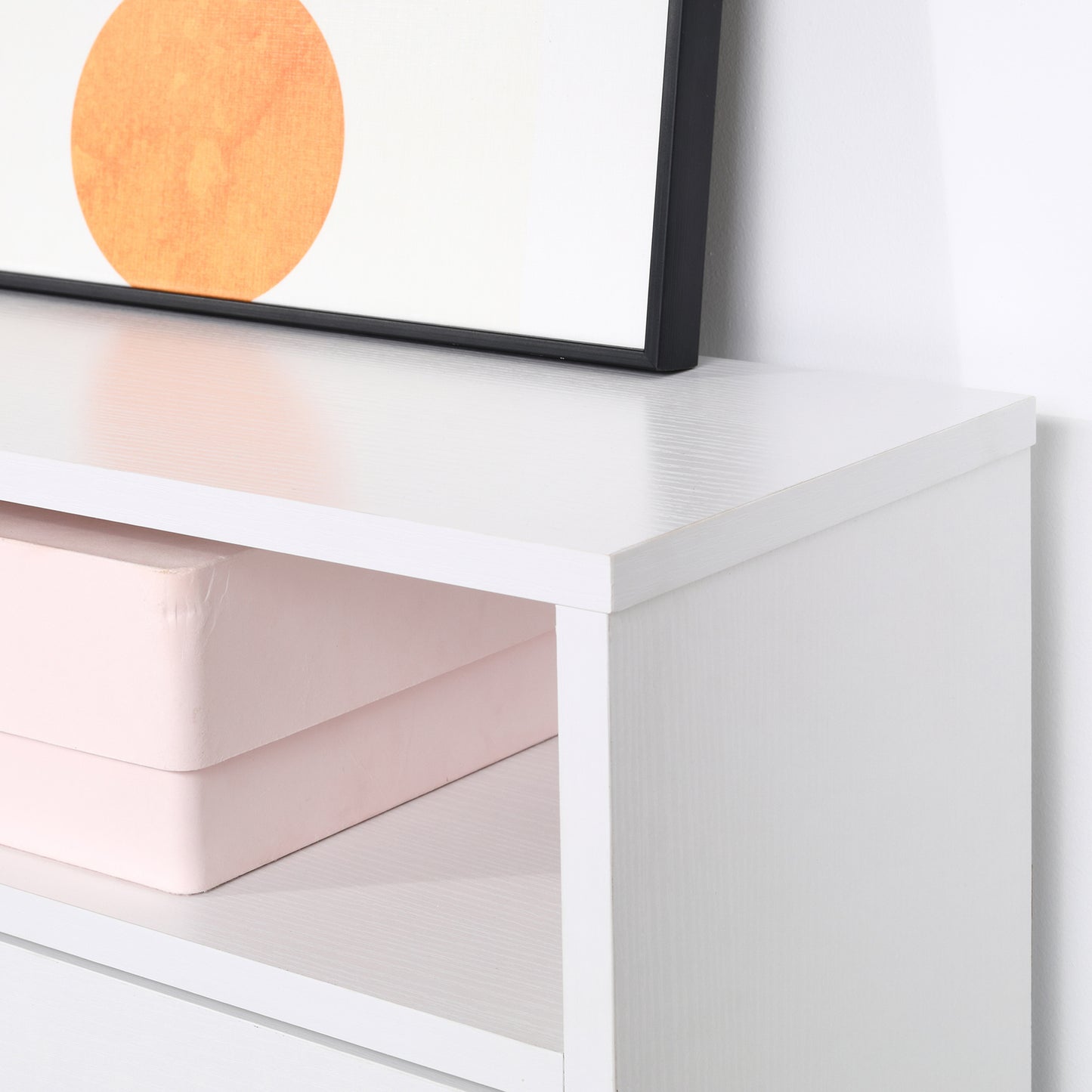 Narrow Shoe Cabinet with 3 Flip Doors, 14-18 Pairs Shoe Cupboard with Open Shelf for Slim Hallway and Entryway