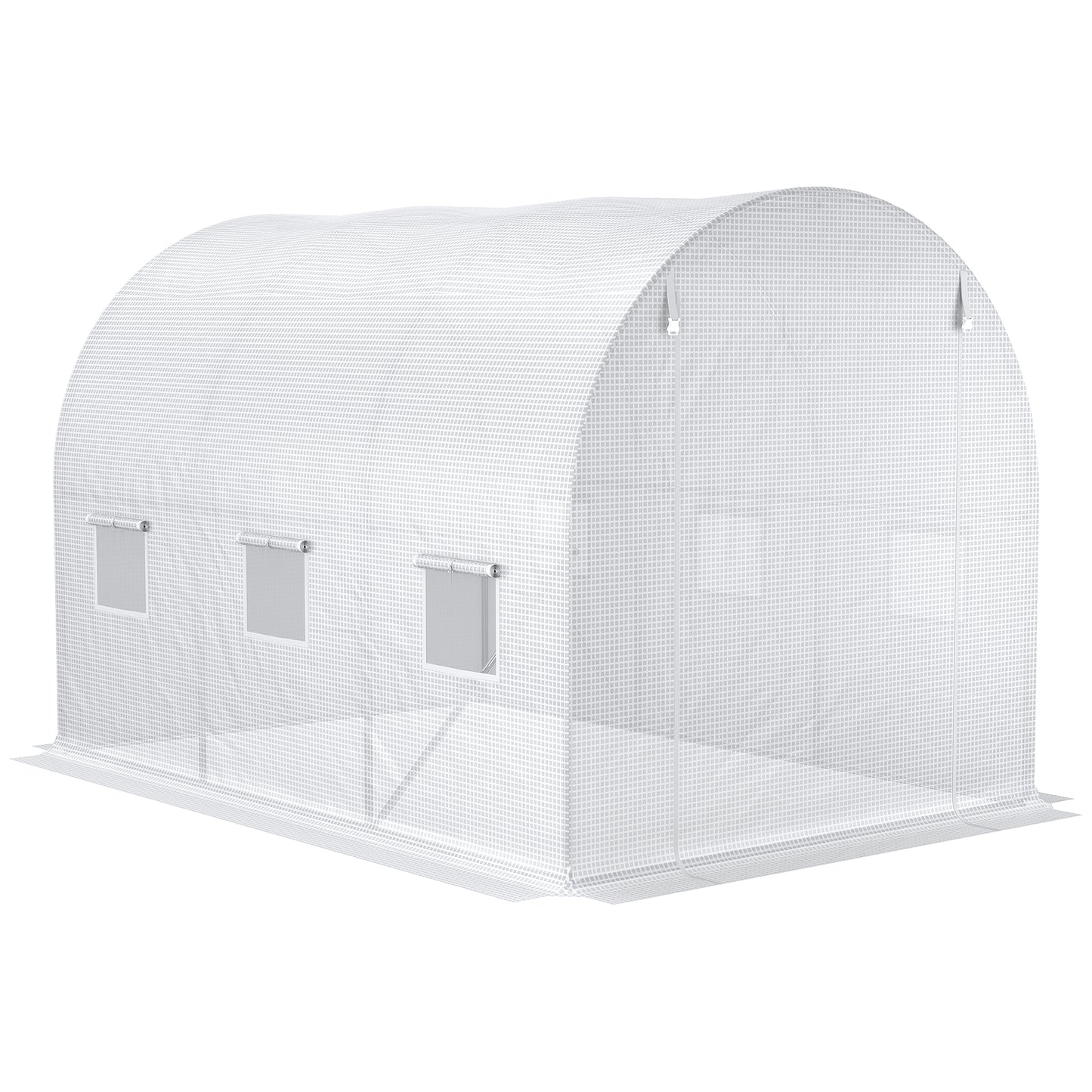 3 x 2 x 2m Polytunnel Greenhouse Replacement Cover ONLY Winter Garden Plant PE Cover for Tunnel Walk-in Greenhouse with Roll