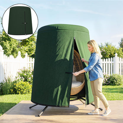 196 x 230 cm Hanging Egg Chair Protective Cover - Green