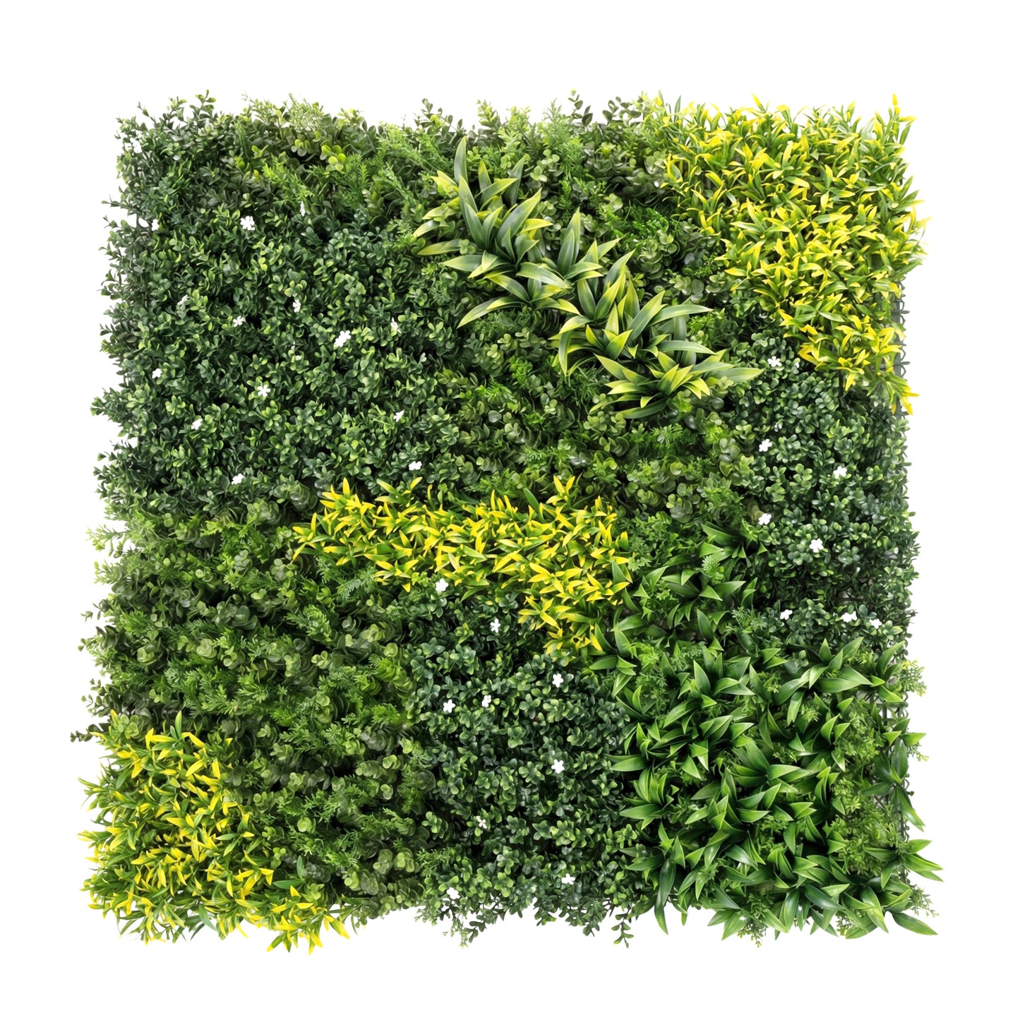Artificial Plant Wall Panel, 100x100 cm Artificial Grass Backdrop Wall, Green