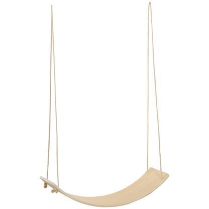 Wood Wobble Board with Ropes, Balance Board for Full Body Workout, Multipurpose for Adults