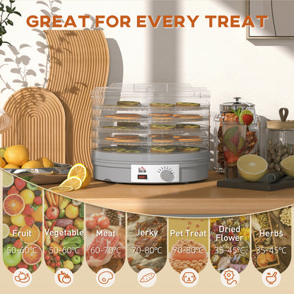 5 Tier Food Dehydrator, 245W Food Dryer Machine with Adjustable Temperature Control for Drying Fruit, Meat, Vegetable