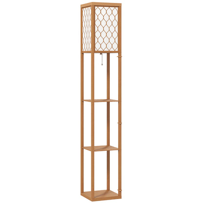 Three-Shelf Standing Lamp - Natural