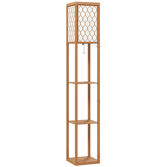 Three-Shelf Standing Lamp - Natural