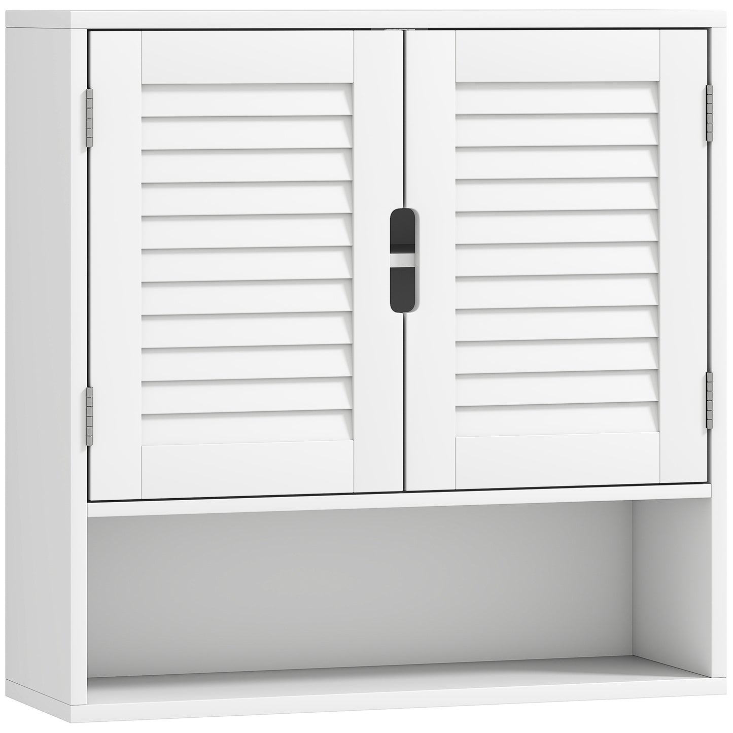 Bathroom Cabinet, Wall Mounted Storage Cabinet with Adjustable Shelves, 60 x 20 x 60 cm, White