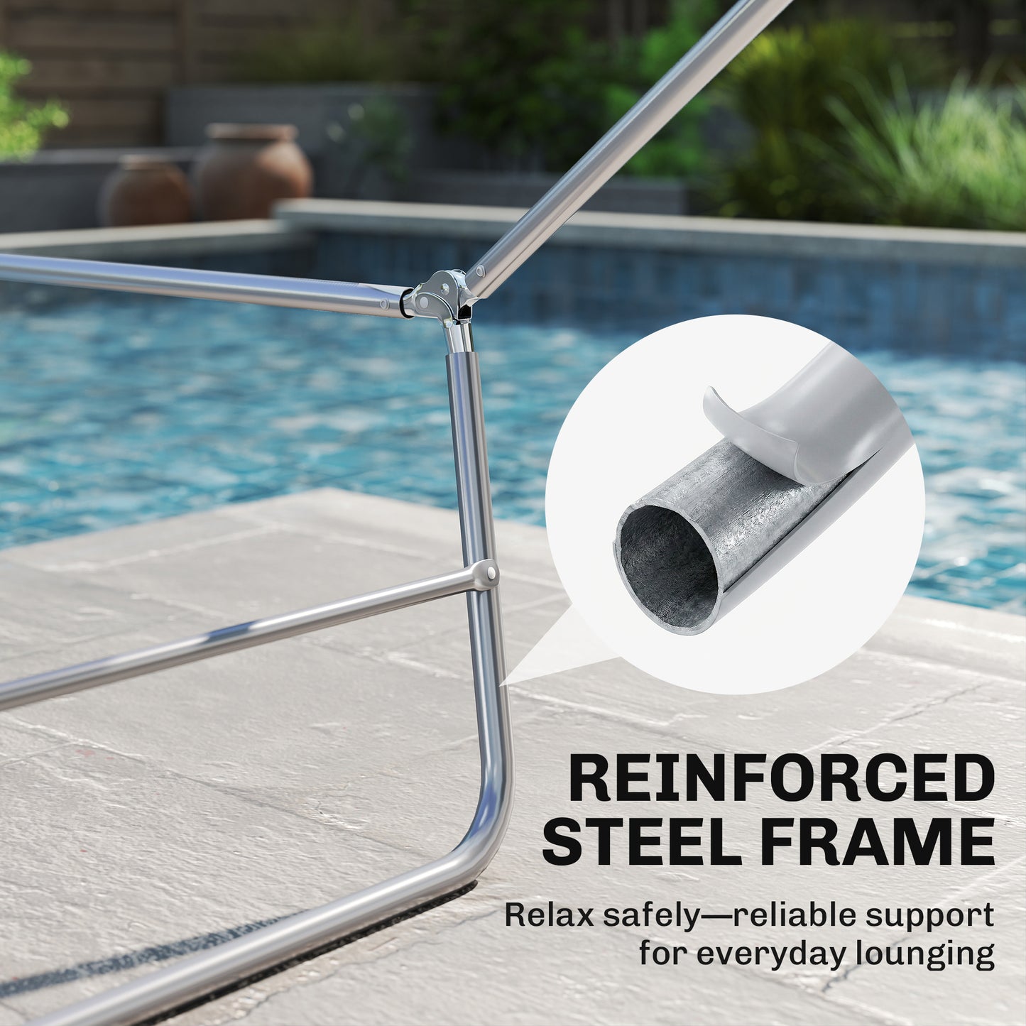 Single Folding Sun Lounger - Green