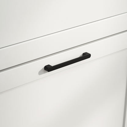 Modern Shoe Cabinet with 2 Flip Drawers and Adjustable Shelves, Narrow Shoe Storage Cabinet with Open Compartment