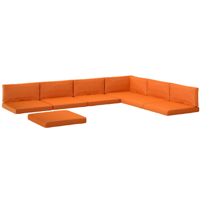14-piece Dining Set Cushions - Orange