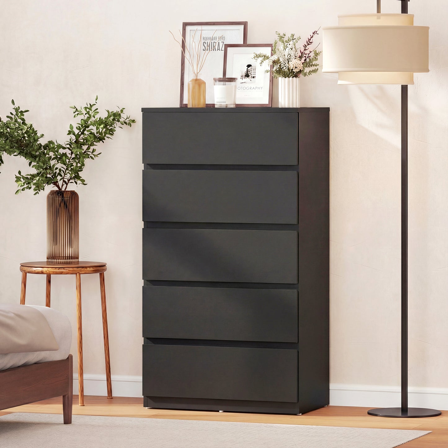 Chest of Drawers, 5-Drawer Storage Cabinets, Modern Dresser, Storage Drawer Unit for Bedroom