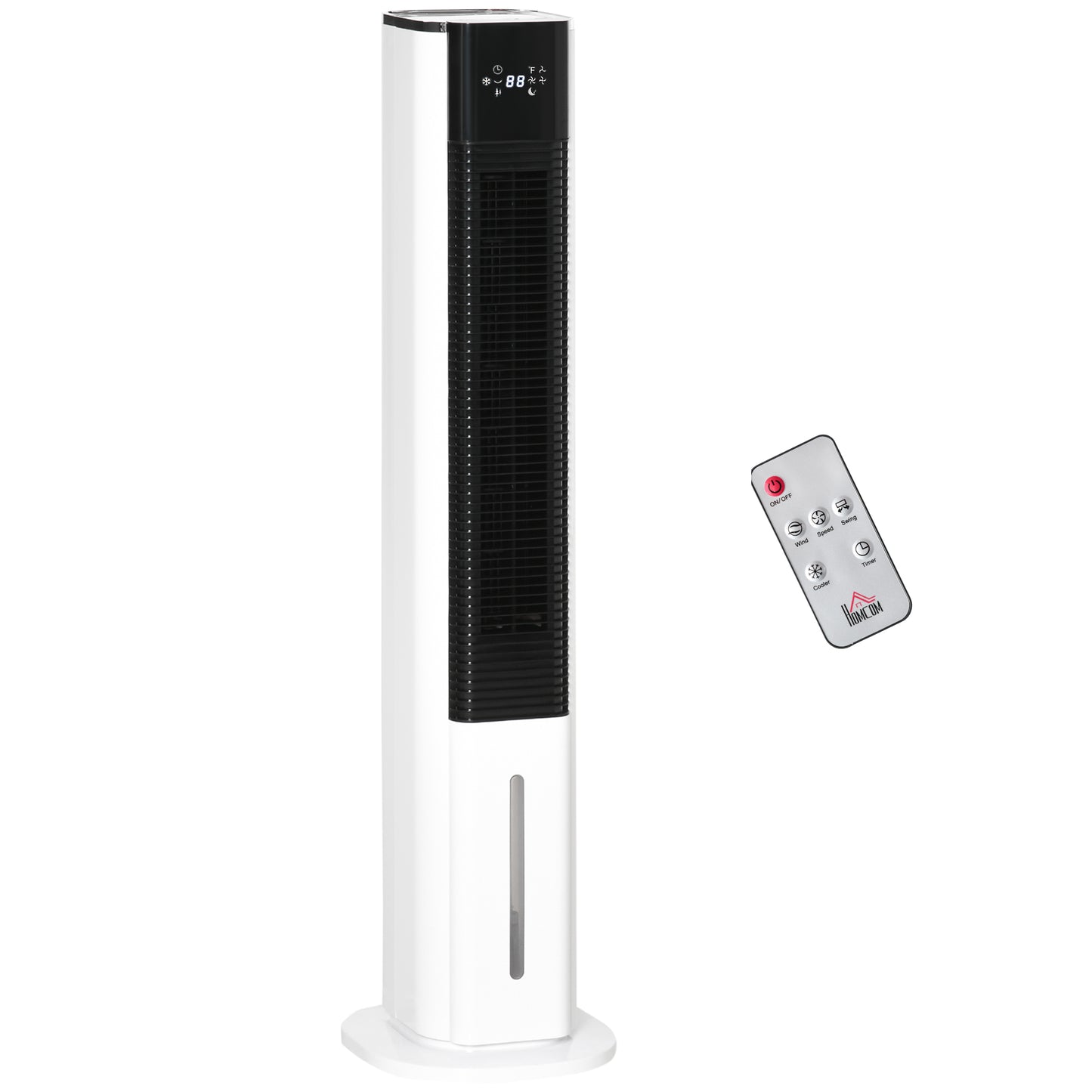 Portable Air Cooler, 6L Tank Humidifier Evaporative Ice Cooling Fan Water Conditioner Unit with 3 Modes, 3 Speed, Remote