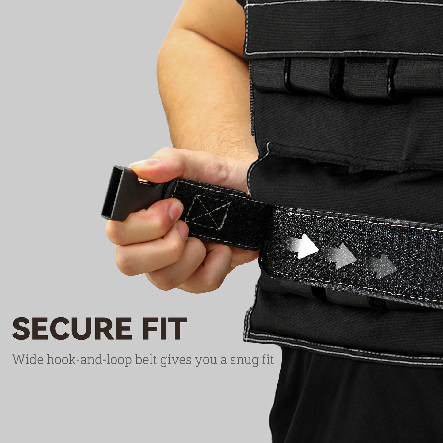 20KG Adjustable Weighted Vest, Running Weight Vest, with 30 Metal Weights, Reflective Strips, for Running, Exercise