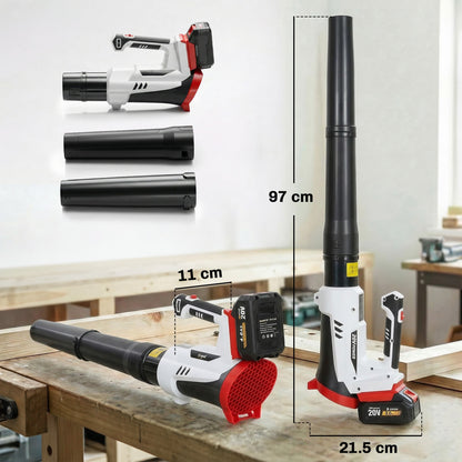 Leaf Blower Cordless with 4000mAh Battery & Charger, 18V Lightweight Handheld Garden Blower with 6 Speed Levels