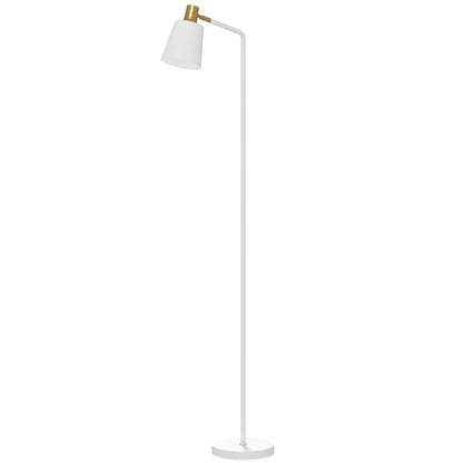 Modern Standing Lamp, Floor Lamp with 350° Rotatable Head for Living Room, White