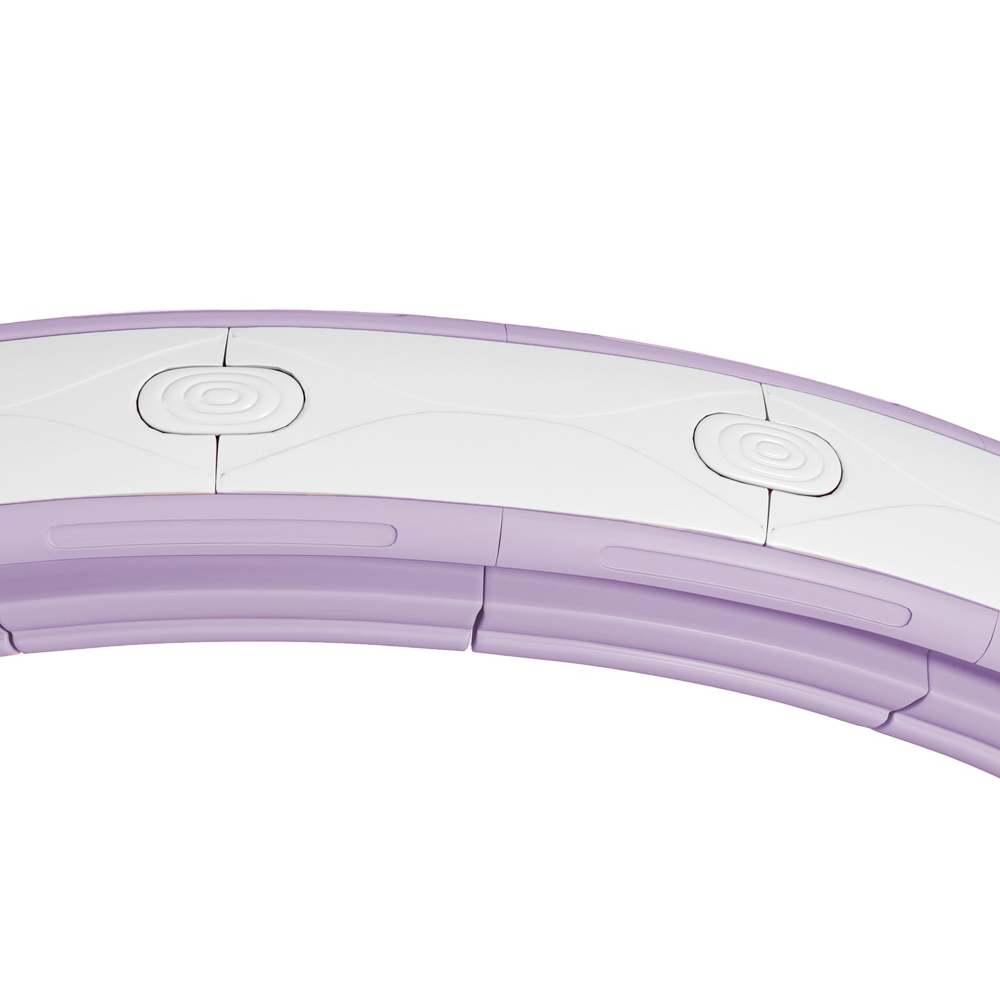 Smart Weighted Hula Hoop, Massage Hula Ring w/ 16 Detachable Knots, 360° Auto-Rotating Ball, Digital Counter, Purple