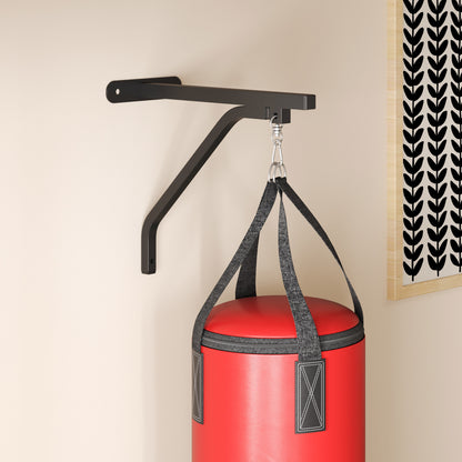 Unfilled Punching Bag Set with Boxing Bag Bracket, Boxing Gloves, Hand Wraps and 360° Swivel Hook