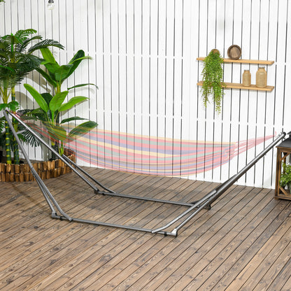 3 in 1 Foldable Hammock Stand, Portable Hanging Chair Stand with Metal Frame, Clothes Drying Rack, Load Capacity 120kg