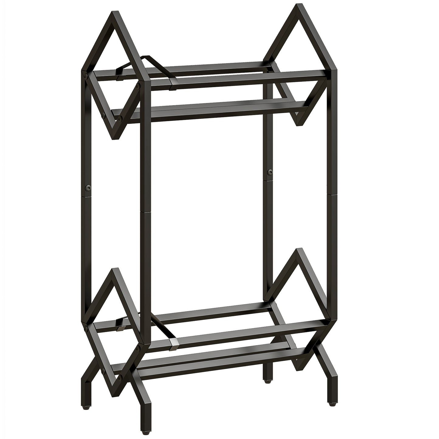 50 CD Storage Rack, 2-Tier Metal CD Storage Unit, Free Standing, Easy to Assemble, Black