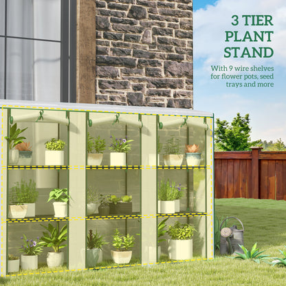 46 x 215cm Nine-Shelf Greenhouse