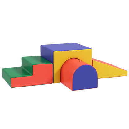 4-Piece Soft Play Set for Toddlers 1-3 Years, Red
