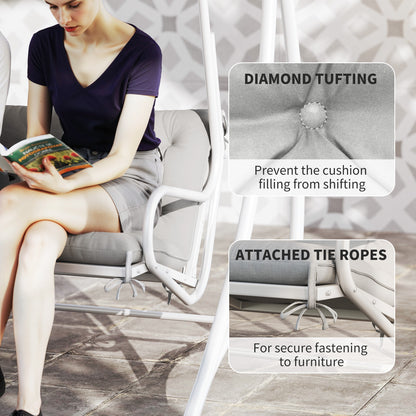 Three-Seater Bench Cushion - Light Grey