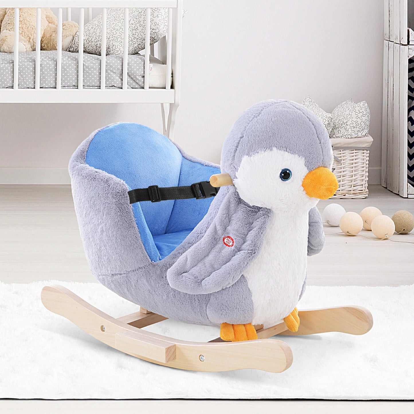 Penguin Style Ride on Rocking Horse with 32 song Sound Effects