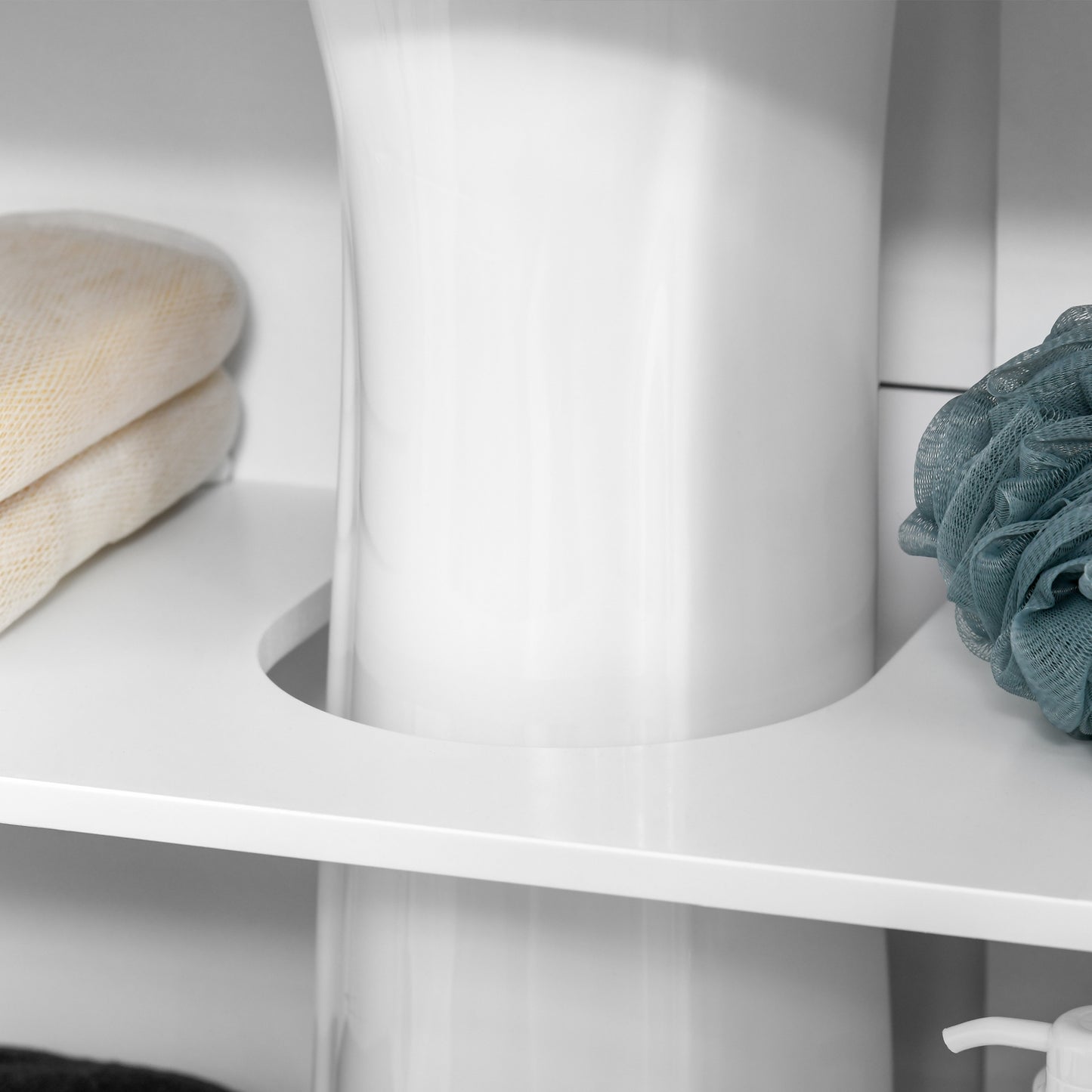 Modern Under Sink Cabinet with 2 Doors, Bathroom Vanity Unit, Pedestal Under Sink Design