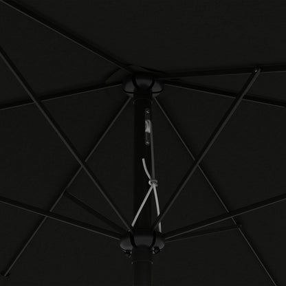3 x 2 m Garden Parasol Umbrella with Aluminium Pole, UPF 50+ Rectangular Outdoor Table Parasol Sun Shade