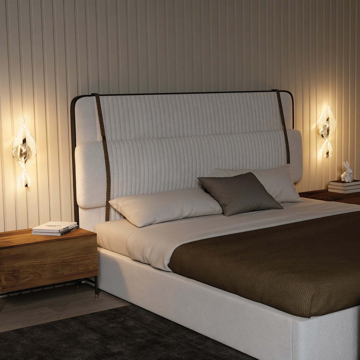 Led Wall Lamp 2 Pack, 13W Modern Indoor Spiral Wall Light, Colour Temperature Adjustable 3000K/4000K/6500K, for Bedroom