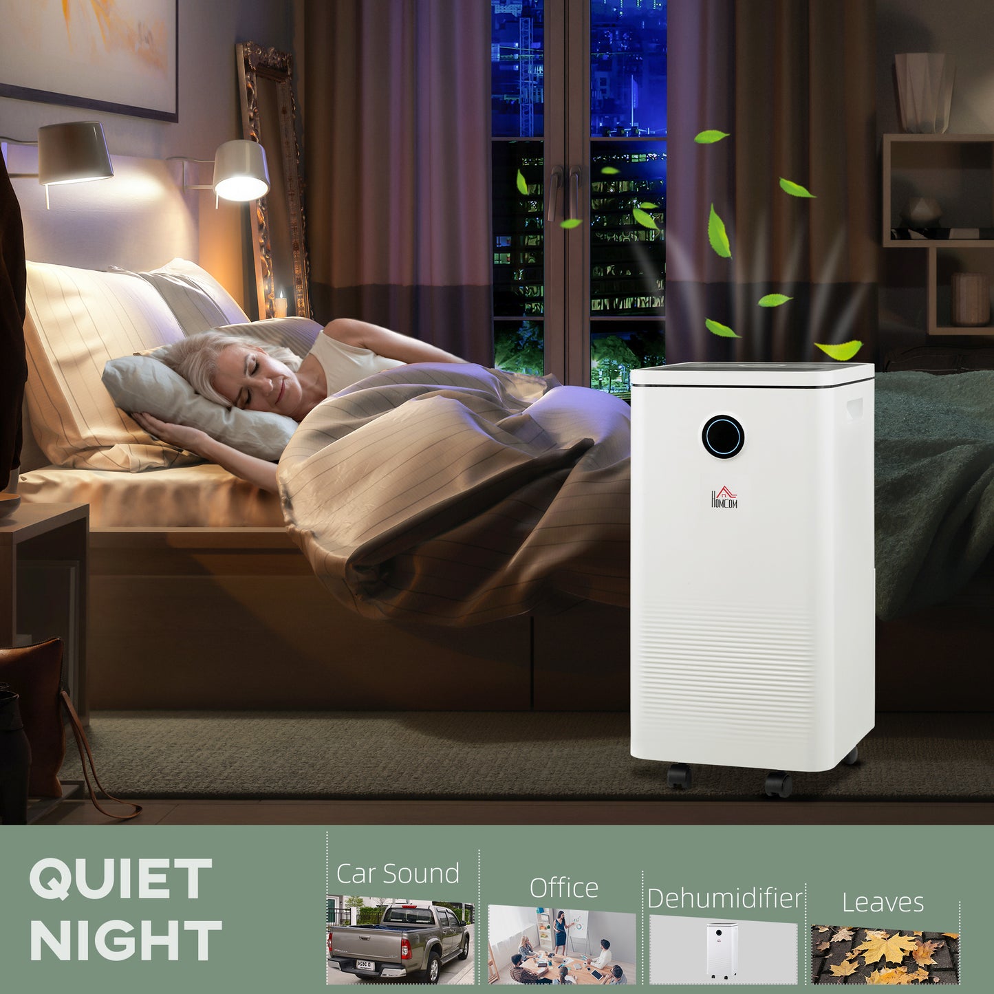 10L/Day Dehumidifier with WiFi Smart App Control, 2.5L Water Tank, Digital Display, Sleep Mode, 24H Timer