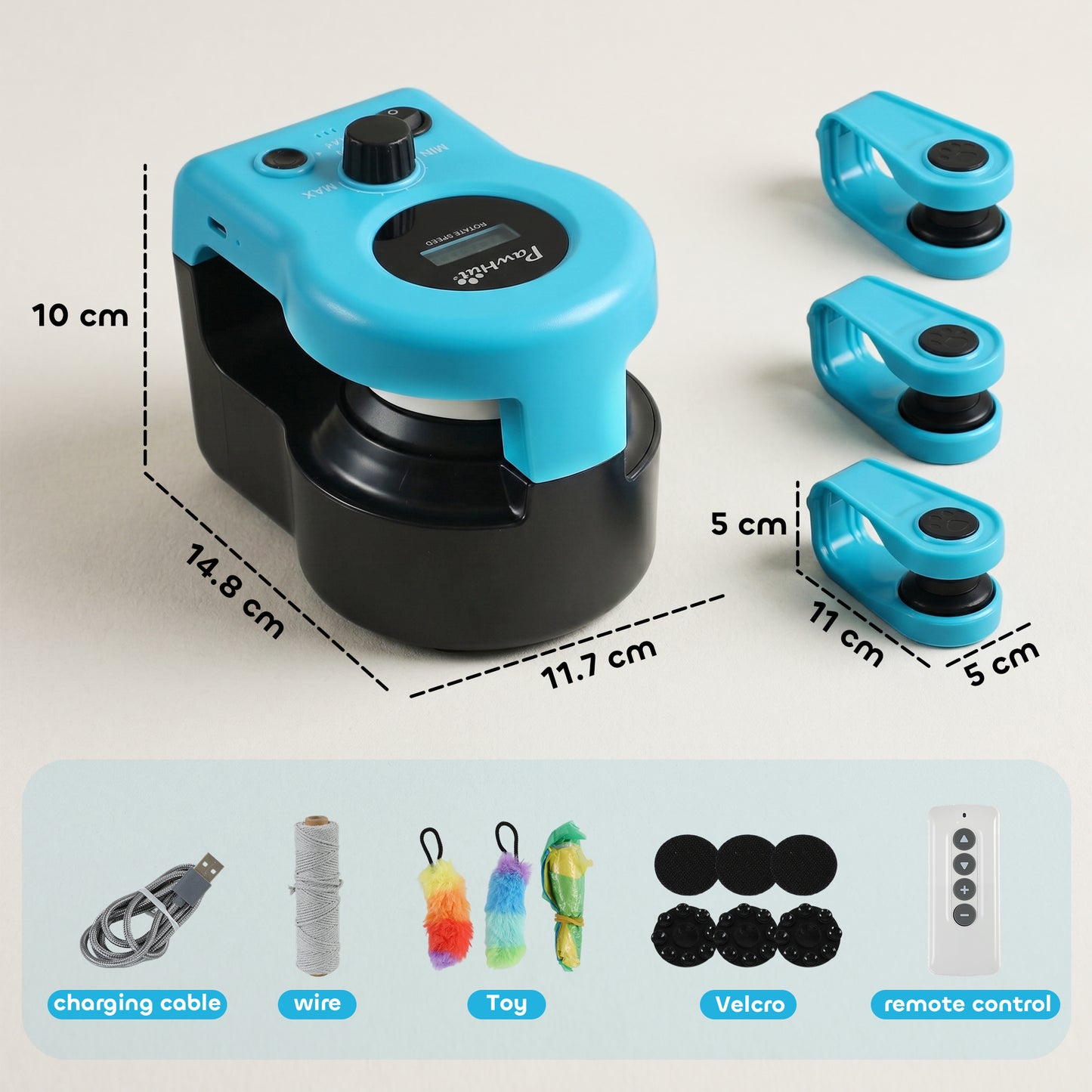 Interactive Cat Toy for Indoor Kittens & Adult with Adjustable Speed, DIY Track & Mouse Sound