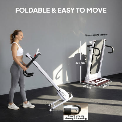 Folding Treadmill with Incline, Walking Pad Treadmill for Home, 1-10km/h Under Desk Running Machine