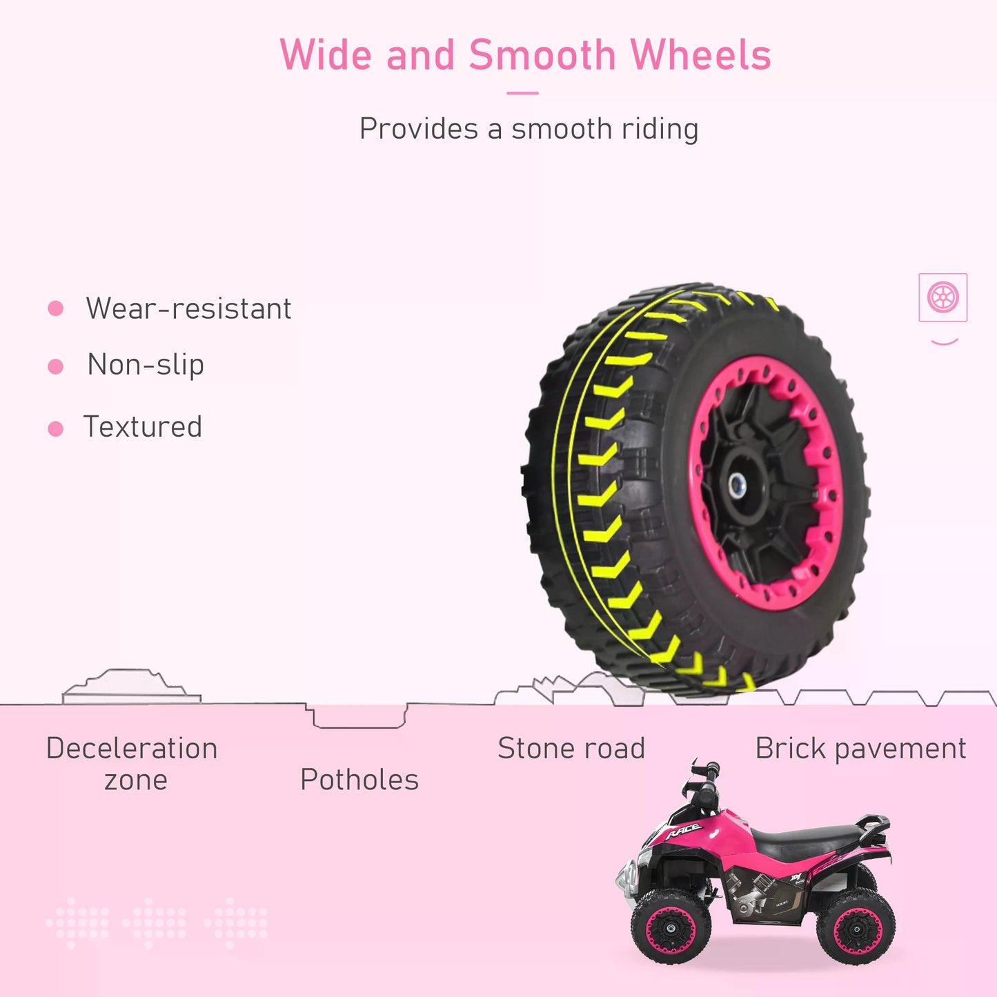 Ride on Toy for Kids 4 Wheel Foot-to-Floor Sliding Walking Car Toy Motorcycle Baby Walker Toddler Toys for for 18-36 Months B