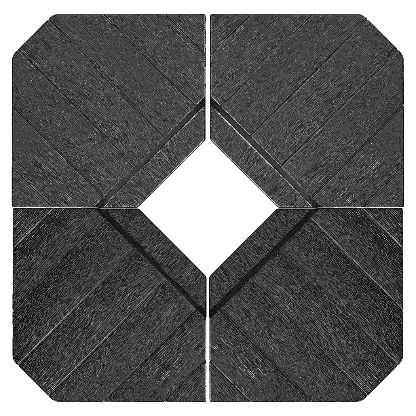Umbrella Weights for Cantilever Parasols, Set of 4 Heavy Duty Parasol Base Stand Weights, 80kg Sand or 60kg Water Filled