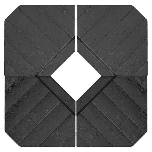 Umbrella Weights for Cantilever Parasols, Set of 4 Heavy Duty Parasol Base Stand Weights, 80kg Sand or 60kg Water Filled