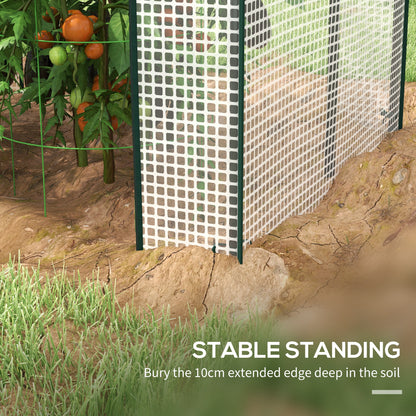 Green House, Mini Greenhouse with 2 Roll-up Doors, Vent Holes and Reinforced Cover, 100 x 80 x 150cm