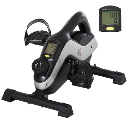 Portable Pedal Exerciser, Mini Exercise Bike with 8 Levels Magnetic Resistance and LCD Display