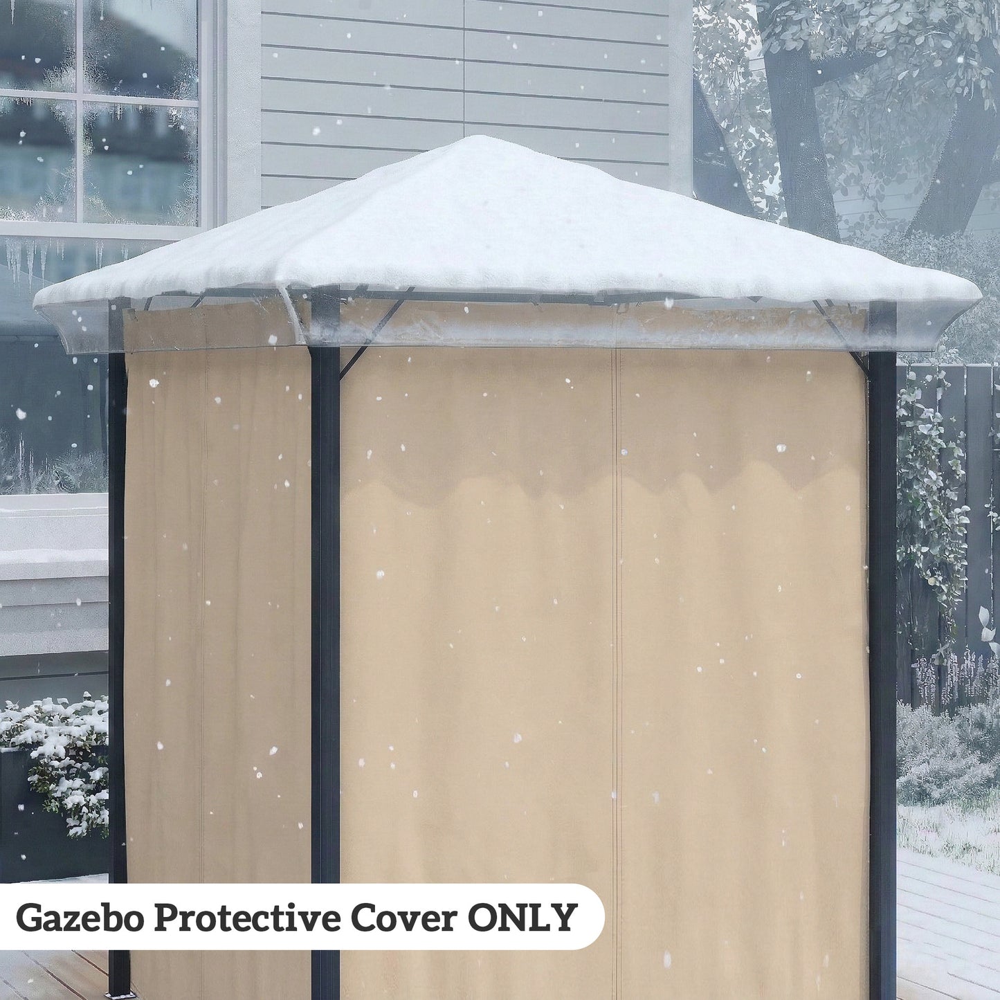 2 x 2 (m) Gazebo Protective Cover, Waterproof Cover for Gazebo, Canopy and Tent