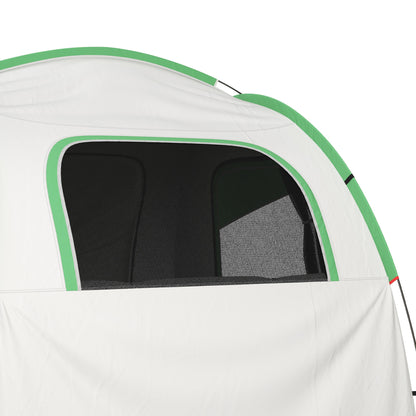 SUV Car Tent for Camping, Waterproof PU2000mm, 5 Man Tailgate Tent, 2.4 x 2.1 m, Grey and Green
