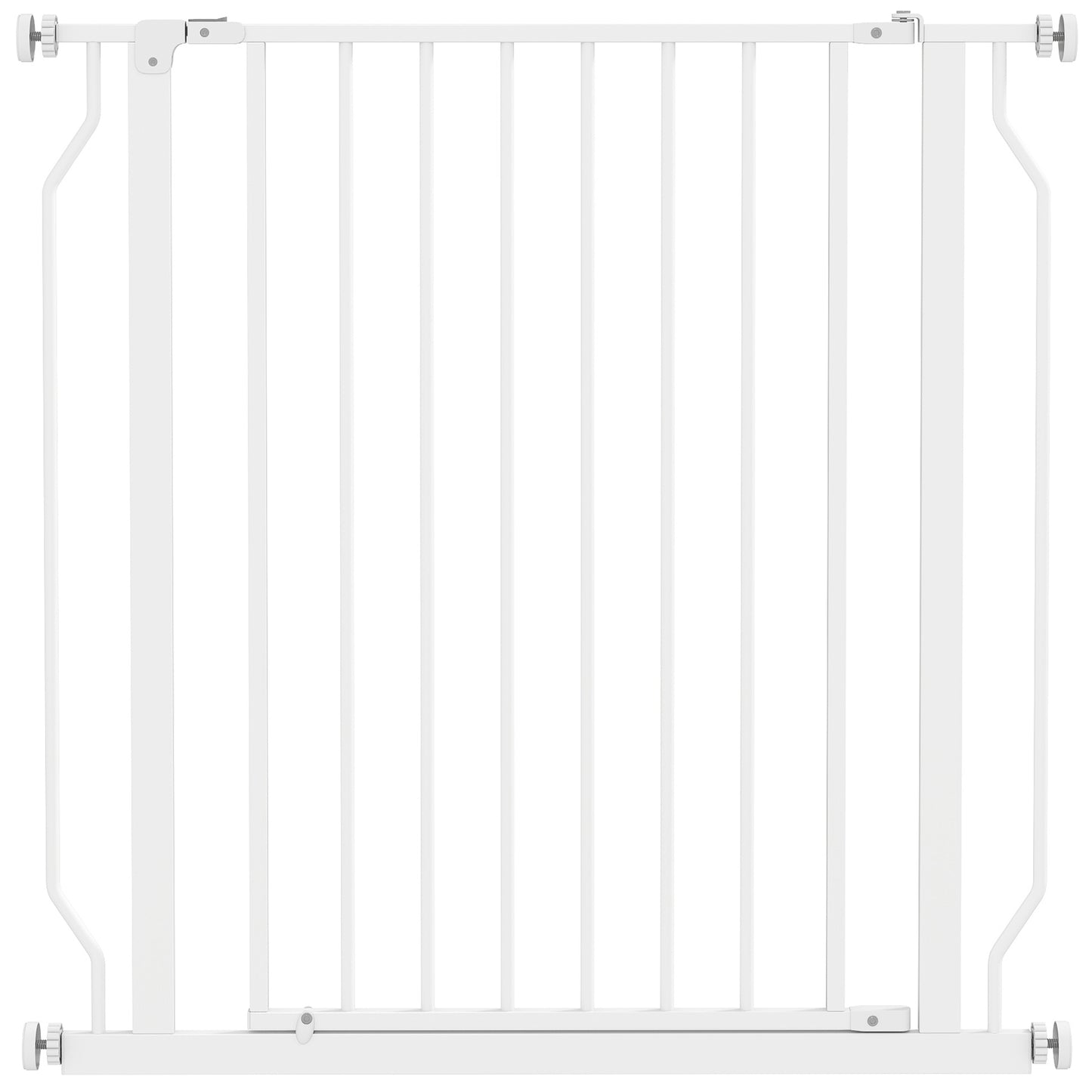 Extra Wide Dog Gate, with Door Pressure, for Doorways, Hallways, Staircases - White