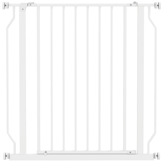 Extra Wide Dog Gate, with Door Pressure, for Doorways, Hallways, Staircases - White