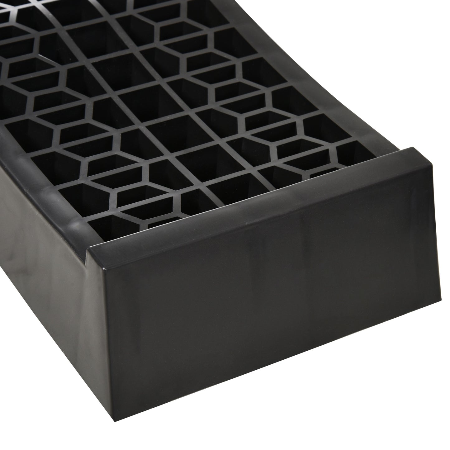 2PCS Car Ramps, 3 Ton Low Entrance Plastic Curb Ramps with Anti-Slip Surface