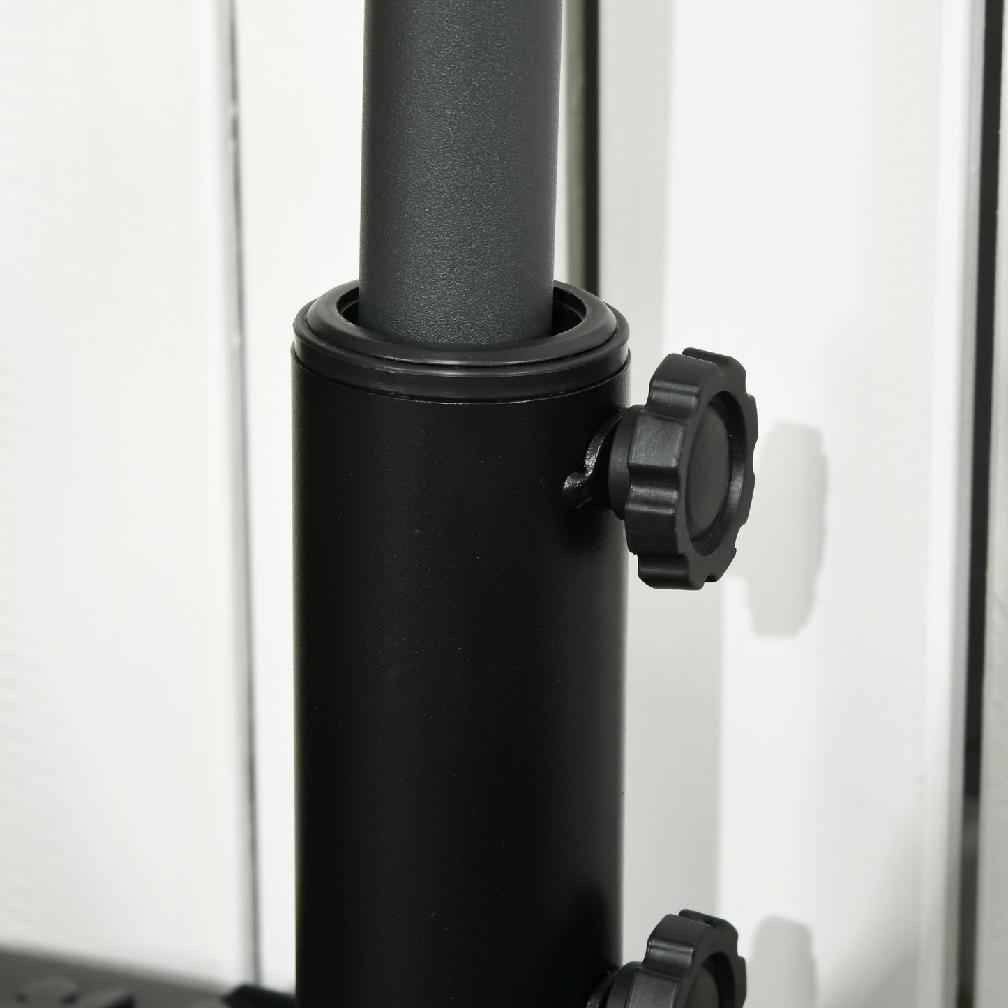 Water/Sand Fillable Half Parasol Umbrella Base - Black