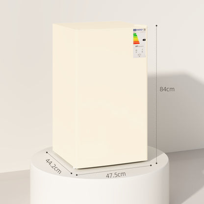 Under Counter Fridge, 91L Small Fridge with Chiller Box, Removable Shelf, Reversible Door, Adjustable Legs