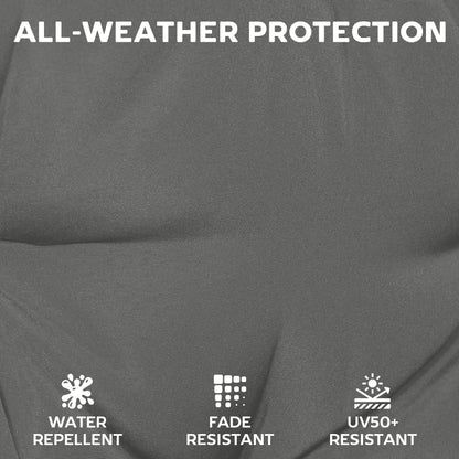 Set of 6 Outdoor Seat Cushions with Machine Washable Cover, Water Repellent Seat Cushions Dark Grey