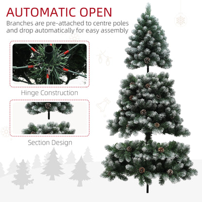 6ft Snow-Dipped Artificial Pine Christmas Tree