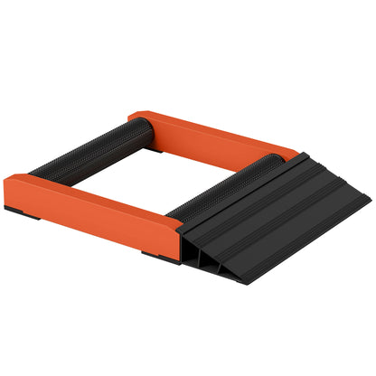 Motorcycle Wheel Cleaning Roller Stand with Aluminium Alloy Frame and Rollers