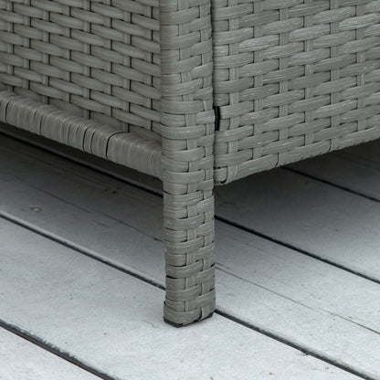 3 Pieces Rattan Bistro Set, Wicker Garden Furniture Set