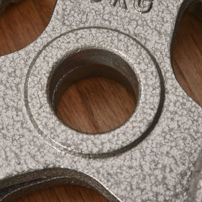 Set of 4 Cast Iron Weight Plate for 2 inch/5cm hole Dumbbell Handle Bar 15kg Dumbbell Plates Barbell Weight 2 x 5kg